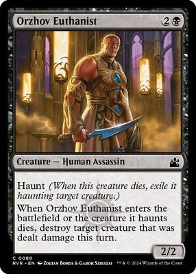 Orzhov Euthanist card from Ravnica Remastered