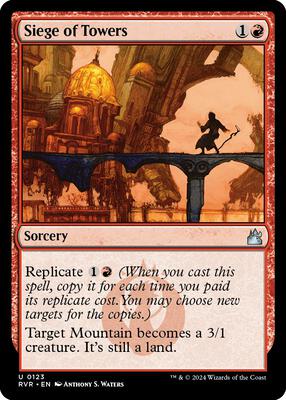 Siege of Towers card from Ravnica Remastered