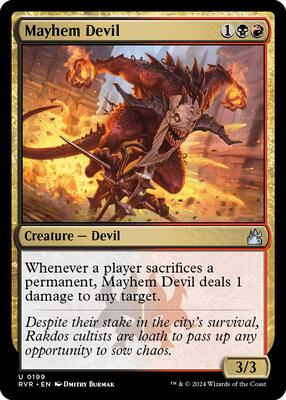 Mayhem Devil card from Ravnica Remastered