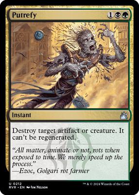 Putrefy card from Ravnica Remastered