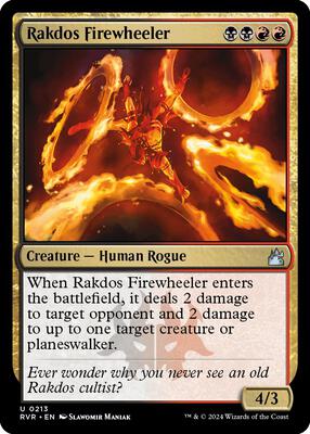 Rakdos Firewheeler card from Ravnica Remastered