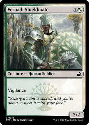 Vernadi Shieldmate card from Ravnica Remastered
