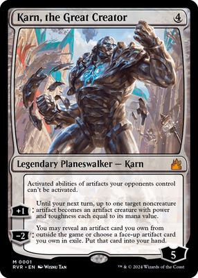 Karn, the Great Creator card from Ravnica Remastered
