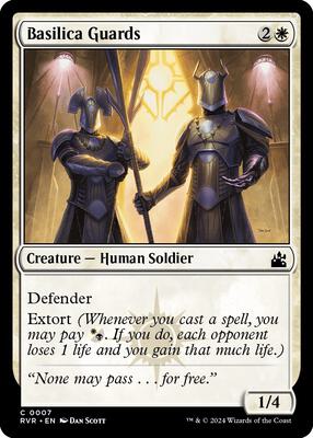 Basilica Guards card from Ravnica Remastered