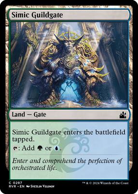 Simic Guildgate card from Ravnica Remastered