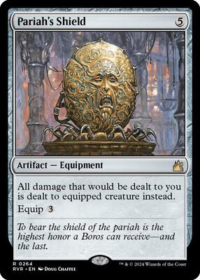 Pariah's Shield card from Ravnica Remastered