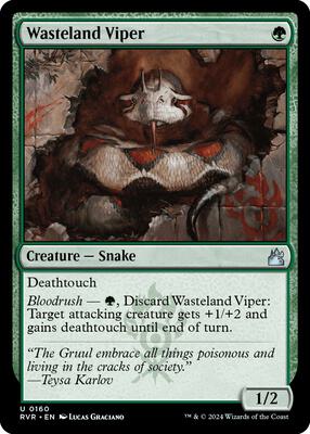 Wasteland Viper card from Ravnica Remastered