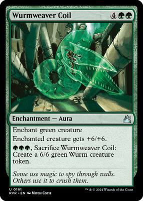 Wurmweaver Coil card from Ravnica Remastered
