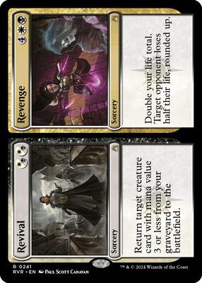 Revival // Revenge card from Ravnica Remastered