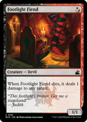 Footlight Fiend card from Ravnica Remastered