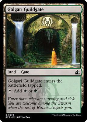 Golgari Guildgate card from Ravnica Remastered