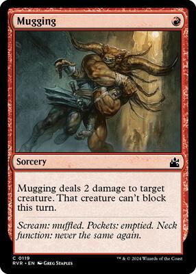 Mugging card from Ravnica Remastered