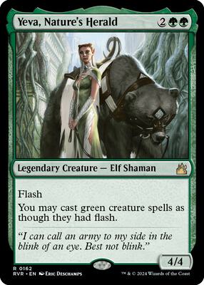 Yeva, Nature's Herald card from Ravnica Remastered