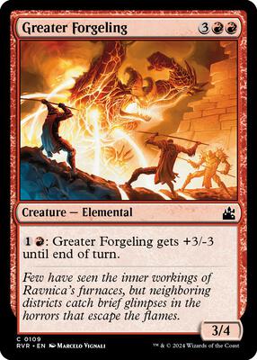 Greater Forgeling card from Ravnica Remastered