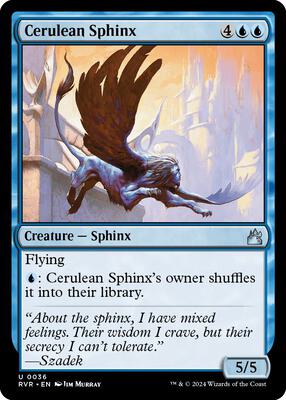 Cerulean Sphinx card from Ravnica Remastered