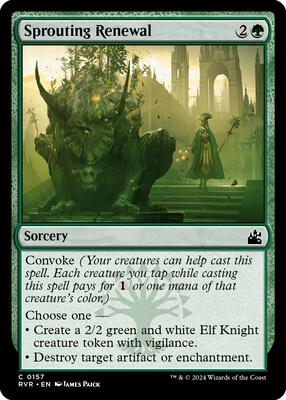 Sprouting Renewal card from Ravnica Remastered