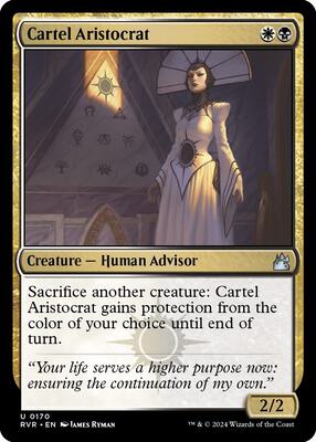 Cartel Aristocrat card from Ravnica Remastered