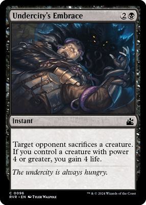 Undercity's Embrace card from Ravnica Remastered