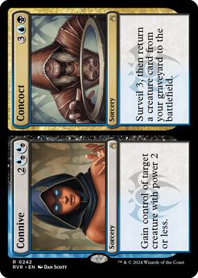Connive // Concoct card from Ravnica Remastered