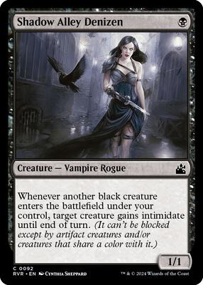 Shadow Alley Denizen card from Ravnica Remastered