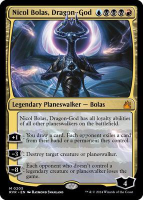 Nicol Bolas, Dragon-God card from Ravnica Remastered