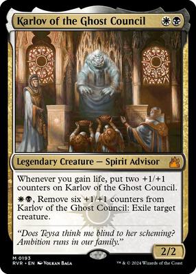 Karlov of the Ghost Council card from Ravnica Remastered