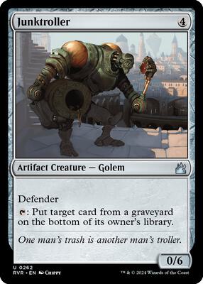 Junktroller card from Ravnica Remastered