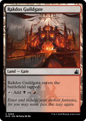 Rakdos Guildgate card from Ravnica Remastered