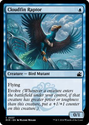 Cloudfin Raptor card from Ravnica Remastered
