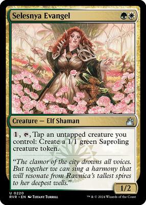 Selesnya Evangel card from Ravnica Remastered
