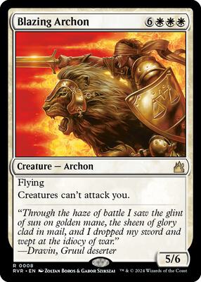 Blazing Archon card from Ravnica Remastered