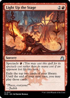 Light Up the Stage card from Ravnica Remastered
