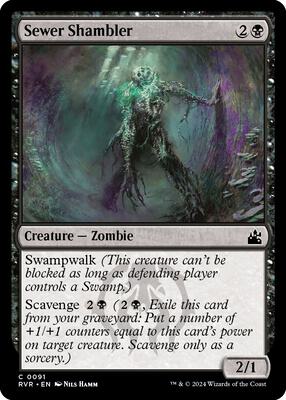 Sewer Shambler card from Ravnica Remastered