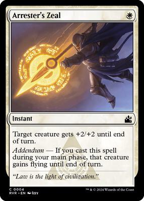 Arrester's Zeal card from Ravnica Remastered