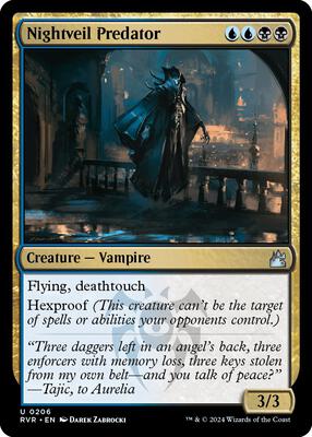 Nightveil Predator card from Ravnica Remastered
