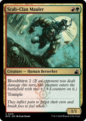 Scab-Clan Mauler card from Ravnica Remastered