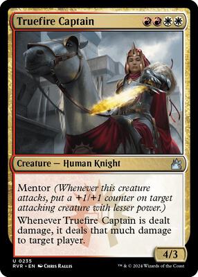 Truefire Captain card from Ravnica Remastered