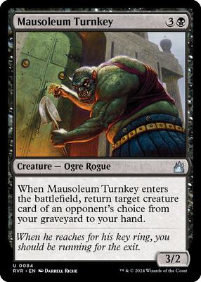 Mausoleum Turnkey card from Ravnica Remastered
