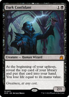 Dark Confidant card from Ravnica Remastered