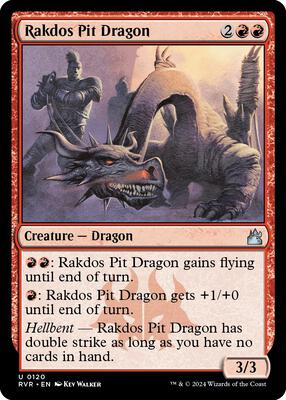 Rakdos Pit Dragon card from Ravnica Remastered