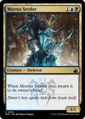 Mortus Strider card from Ravnica Remastered