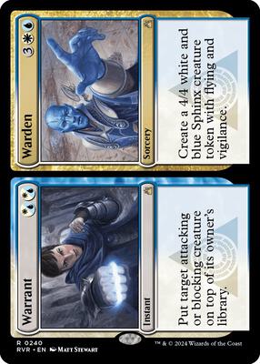Warrant // Warden card from Ravnica Remastered