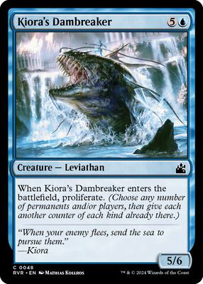 Kiora's Dambreaker card from Ravnica Remastered