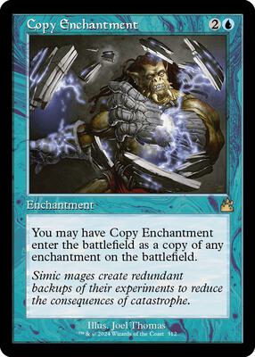 Copy Enchantment (Retro Frame) card from Ravnica Remastered