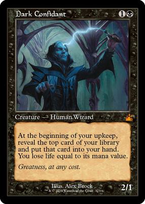 Dark Confidant (Retro Frame) card from Ravnica Remastered
