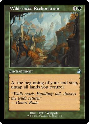 Wilderness Reclamation (Retro Frame) card from Ravnica Remastered