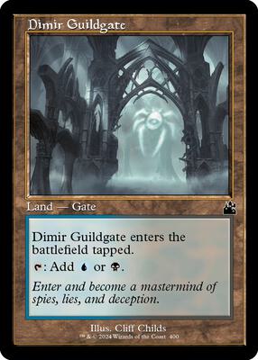 Dimir Guildgate (Retro Frame) card from Ravnica Remastered