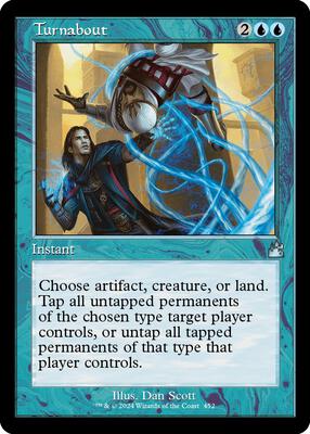 Turnabout (Retro Frame) card from Ravnica Remastered