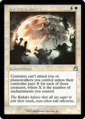 Sphere of Safety (Retro Frame) card from Ravnica Remastered