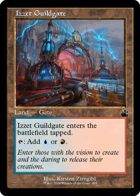 Izzet Guildgate (Retro Frame) card from Ravnica Remastered